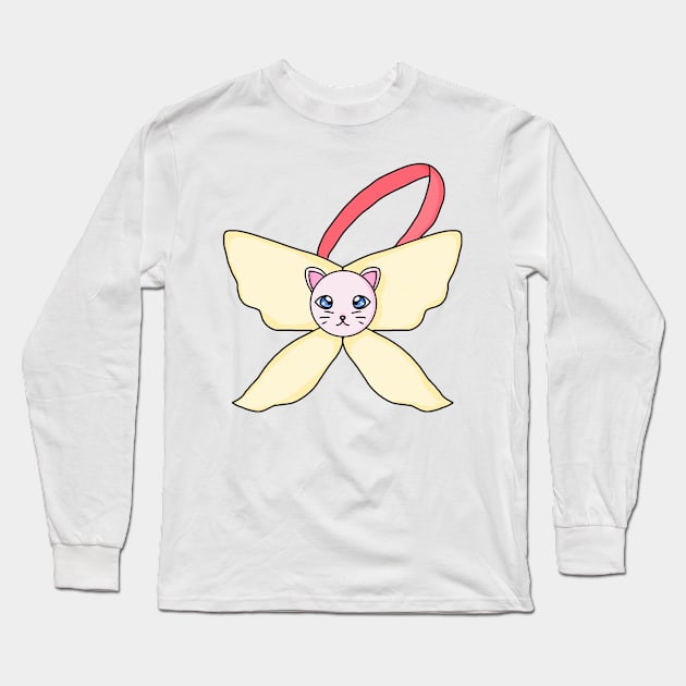 A Cute Strap With Cat Head and Wings Long Sleeve T-Shirt by Senkai